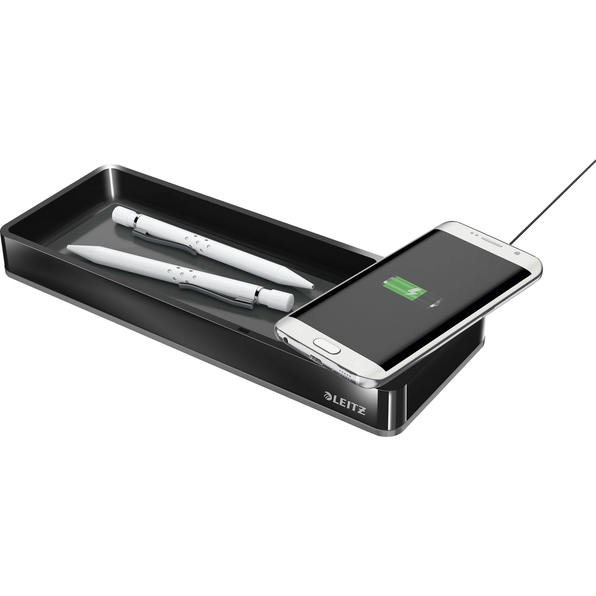Stifteschale Duo Colour Qi-Ladegerät schwarz