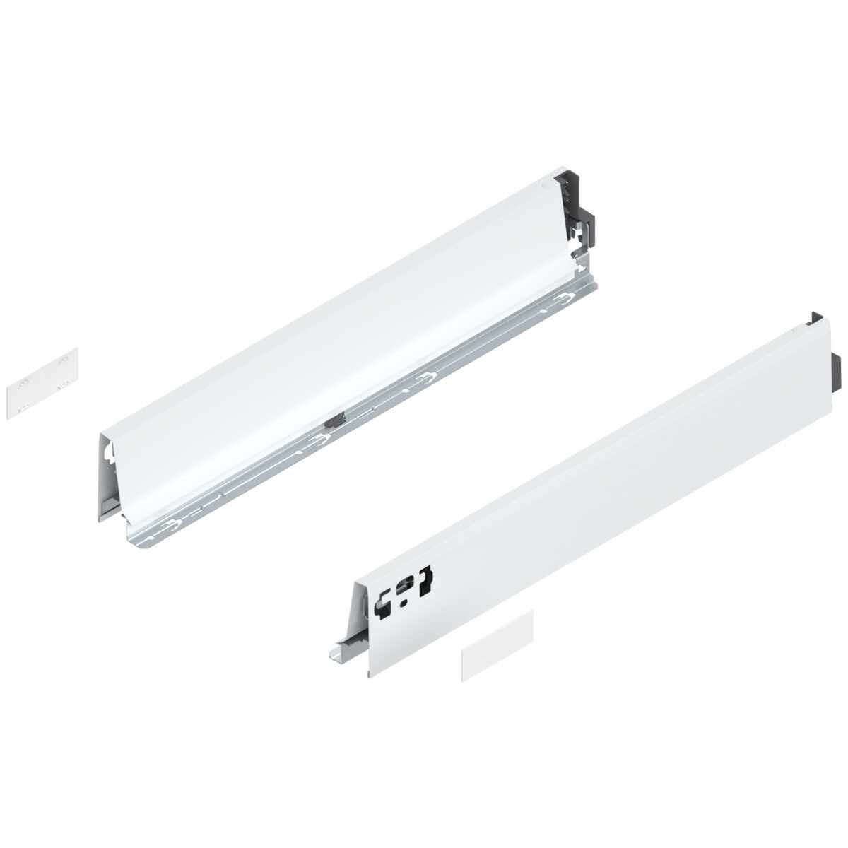 TANDEMBOX Zarge, Höhe M (83.6 mm), NL=500 mm, links/rechts, für TANDEMBOX intivo/antaro , seidenweiß