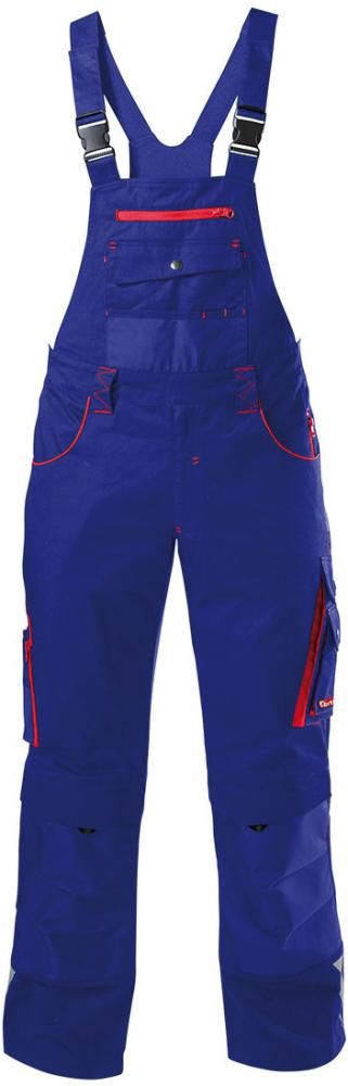FORTIS H-Latzhose 24, blau/rot,Gr.46