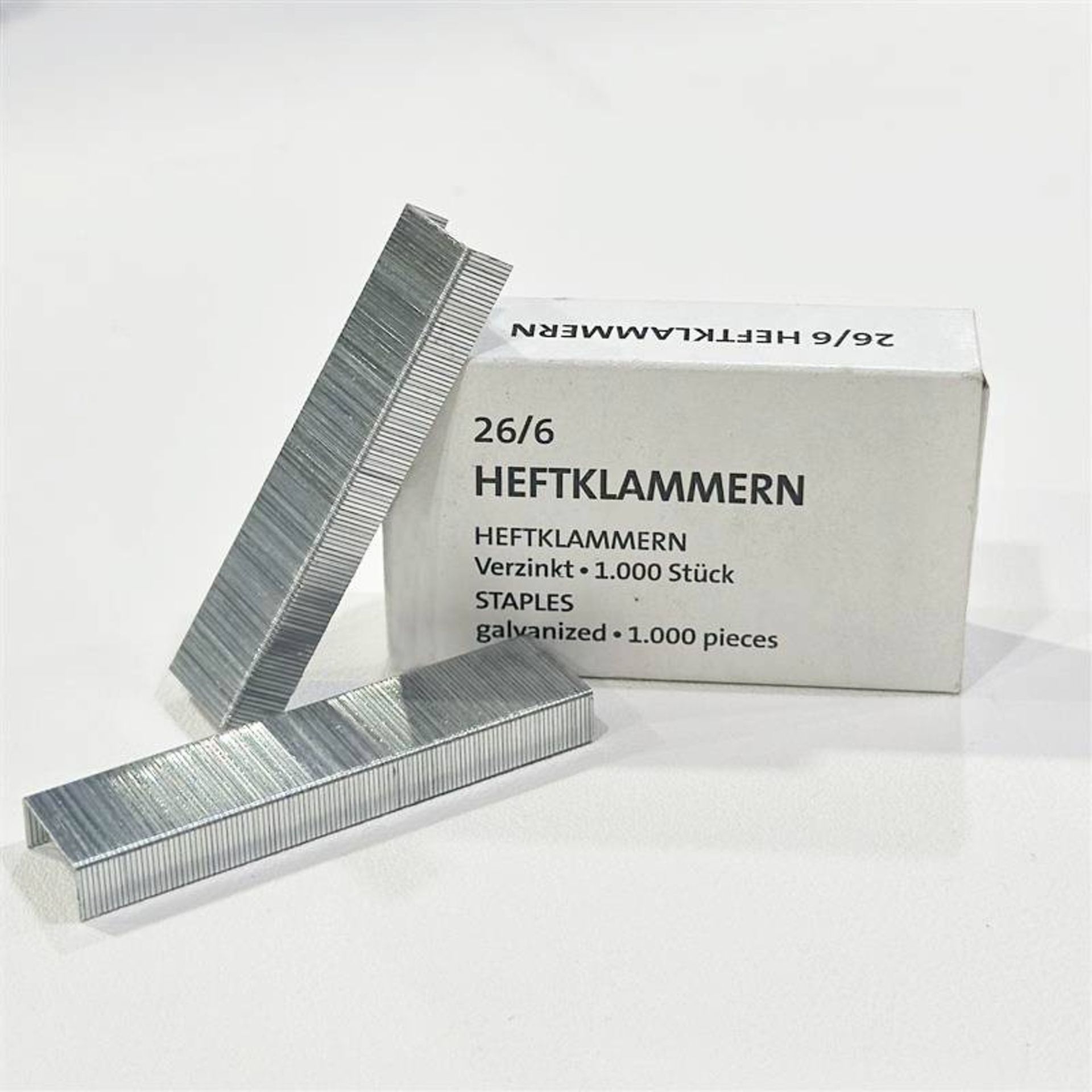 Heftklammern 26/6  verzinkt 1.000St