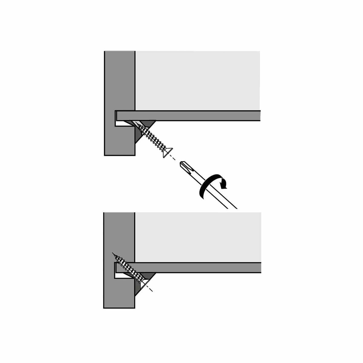 Rückwandstabilisator Rv 8 Weiß