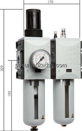 FUTURA Wartungseinheit, 2-tlg., G 3/4", 0,5 - 8 bar, Baur.4