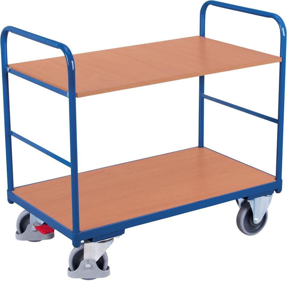 Etagenwagen 250 kg 850 x 500 mm 2 Böden VarioFit