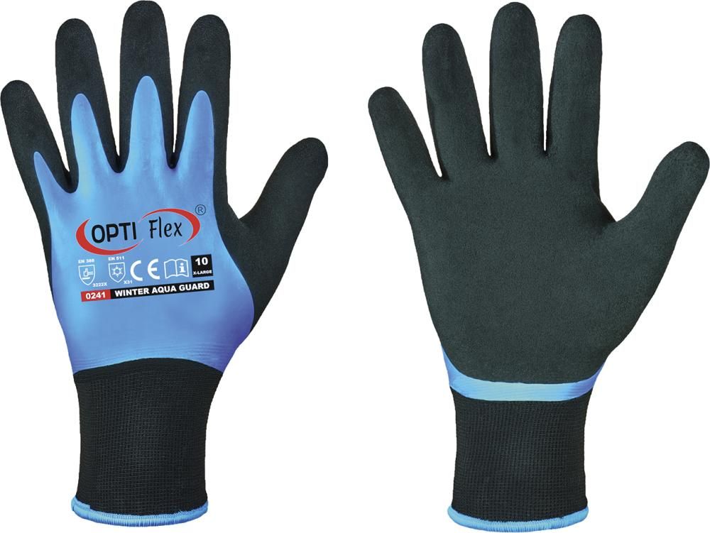 Strickhandsch.Winter-AquaGuard, Latex, Gr. 10