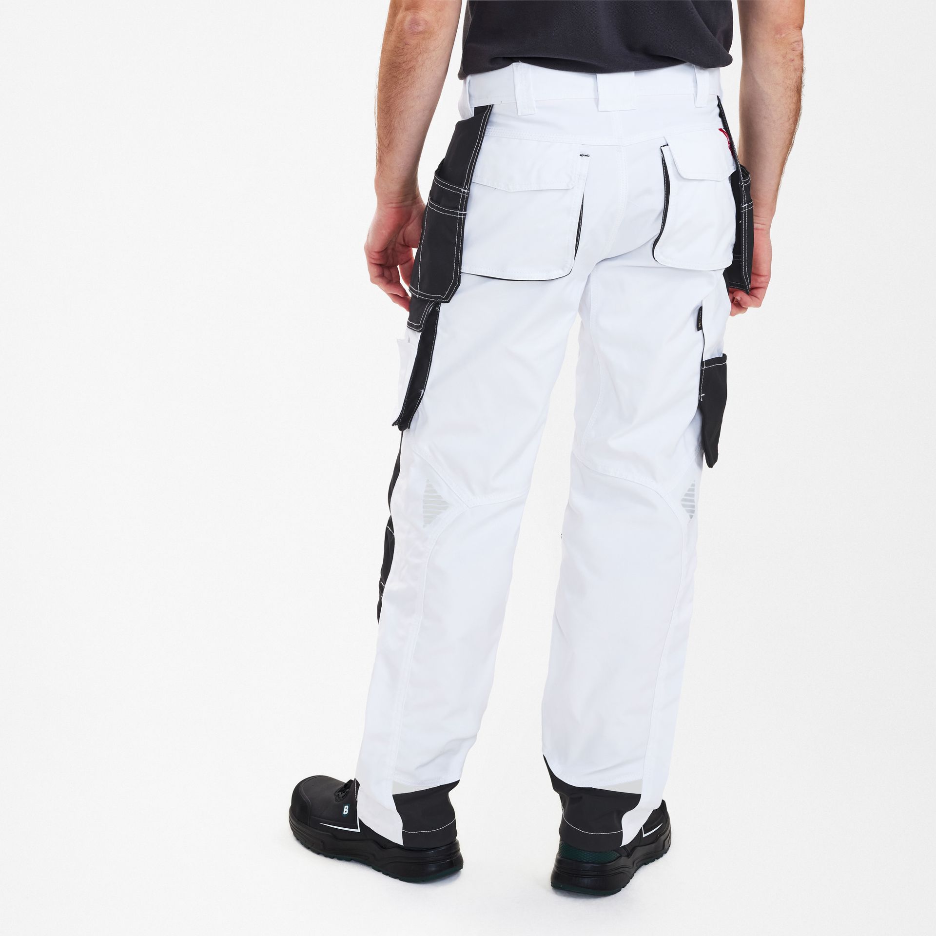 Galaxy Arbeitshose mit Holstertaschen Weiss/Anthrazit Grau, Gr. 42