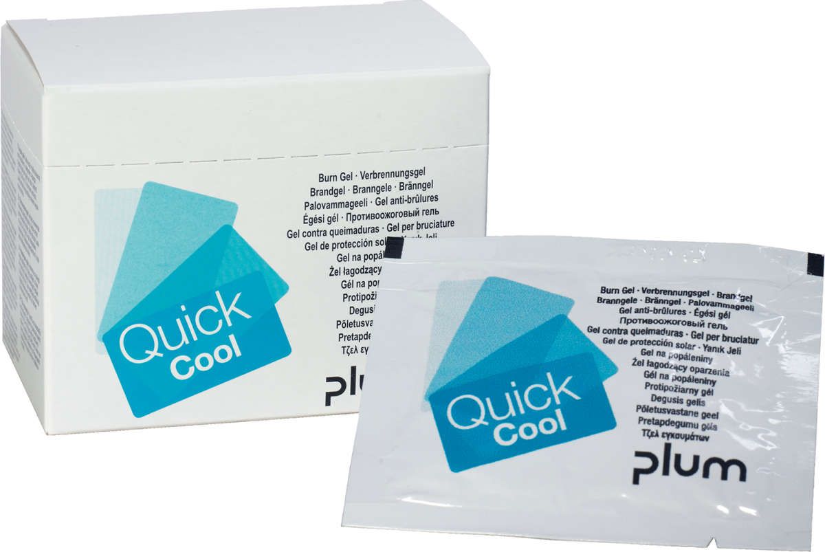 Verbrennungsgel QuickCoolBox mit 18 Sachets