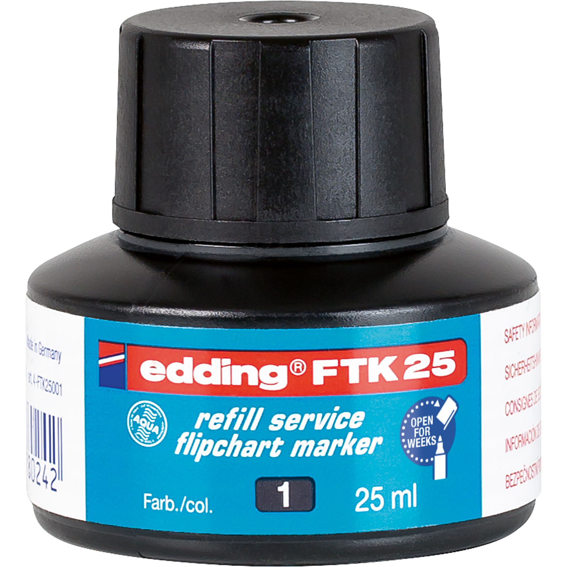 Nachfülltusche 25ml schwarz