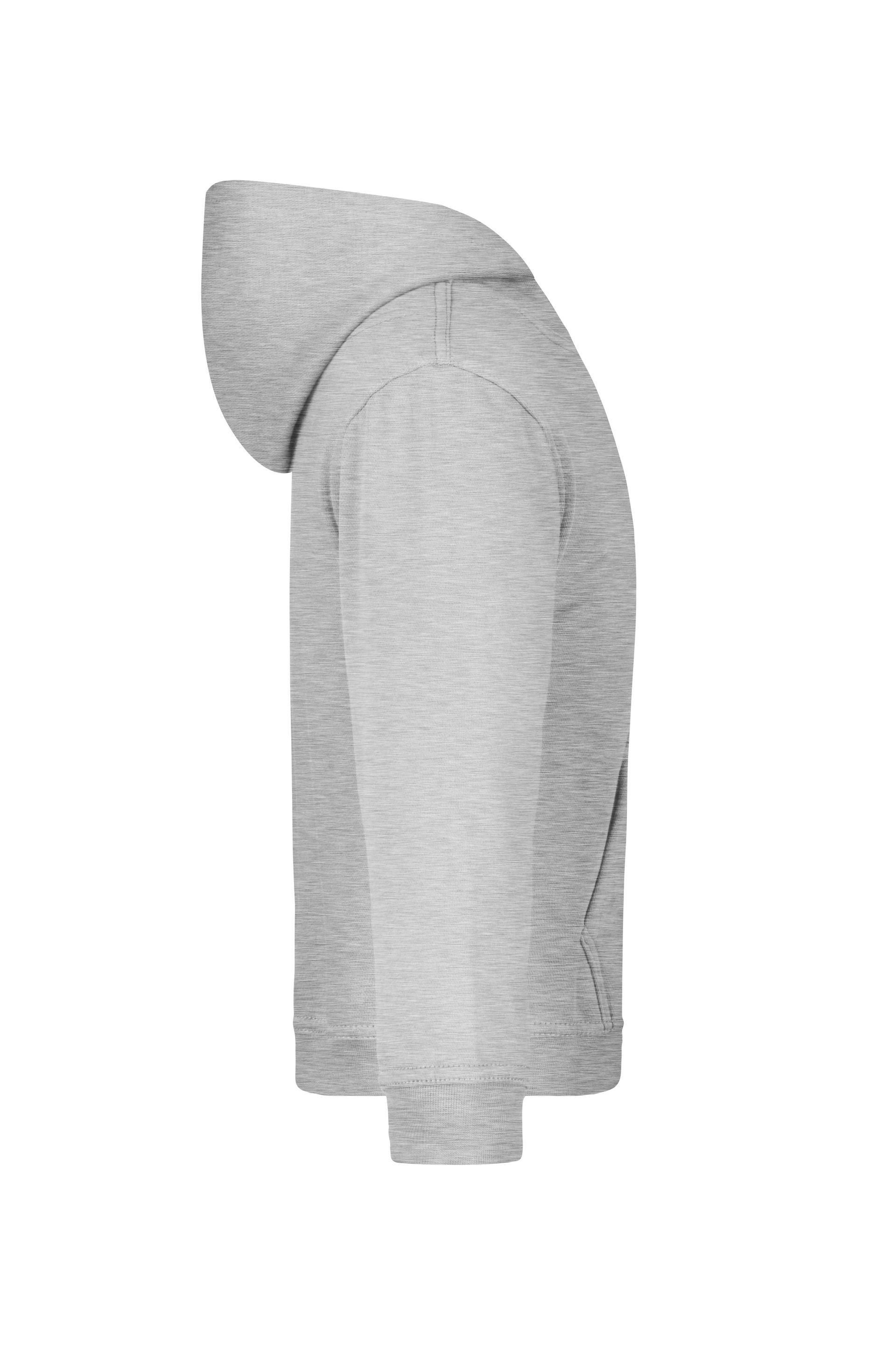 James & Nicholson JN047K Kinder-Sweatshirt, Grau-Meliert, Gr. 2XL