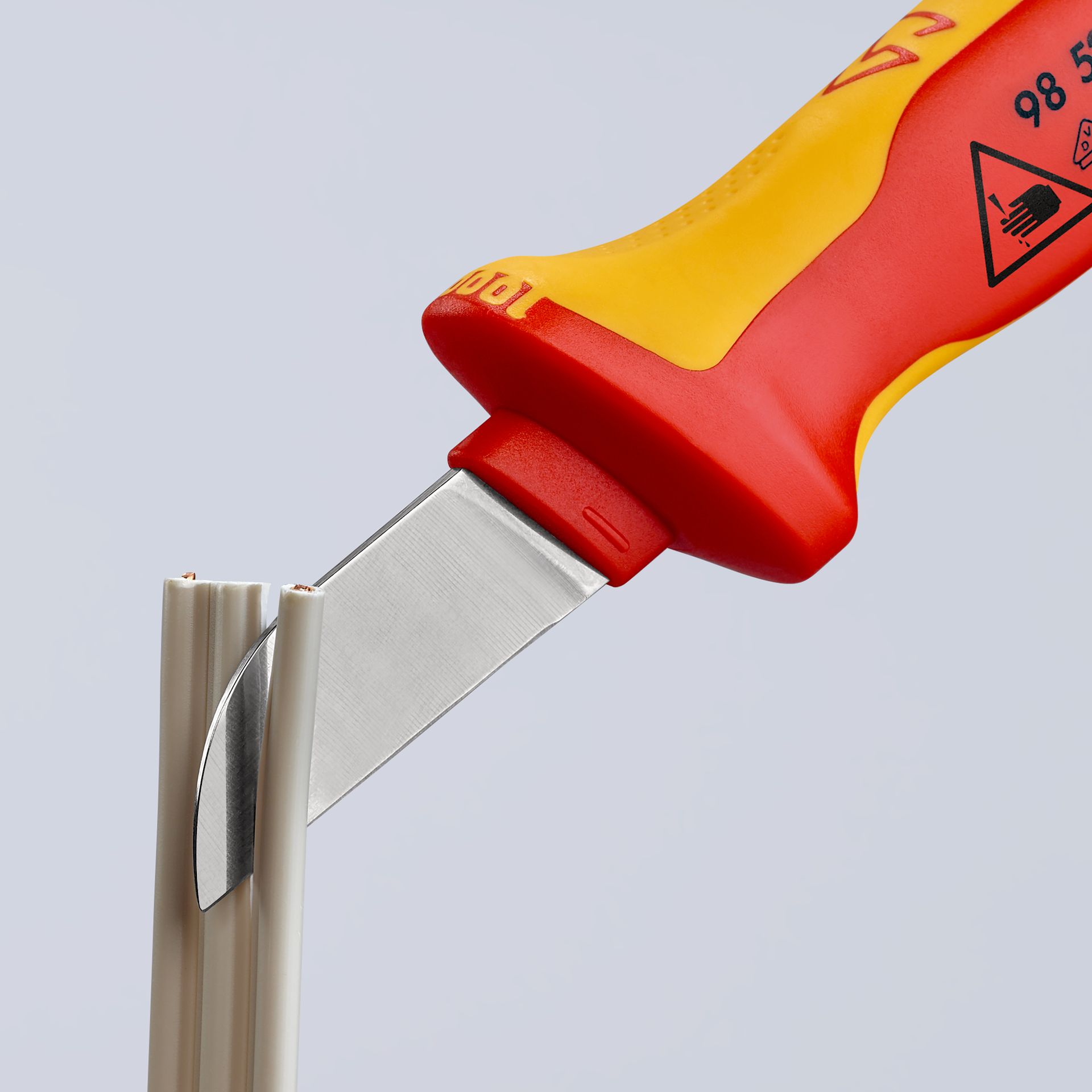 KNIPEX Kabelmesser isolierender Mehrkomponenten-Griff,