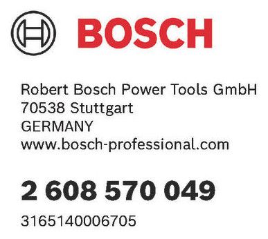 BOSCH Spannzange ohne Spannmutter