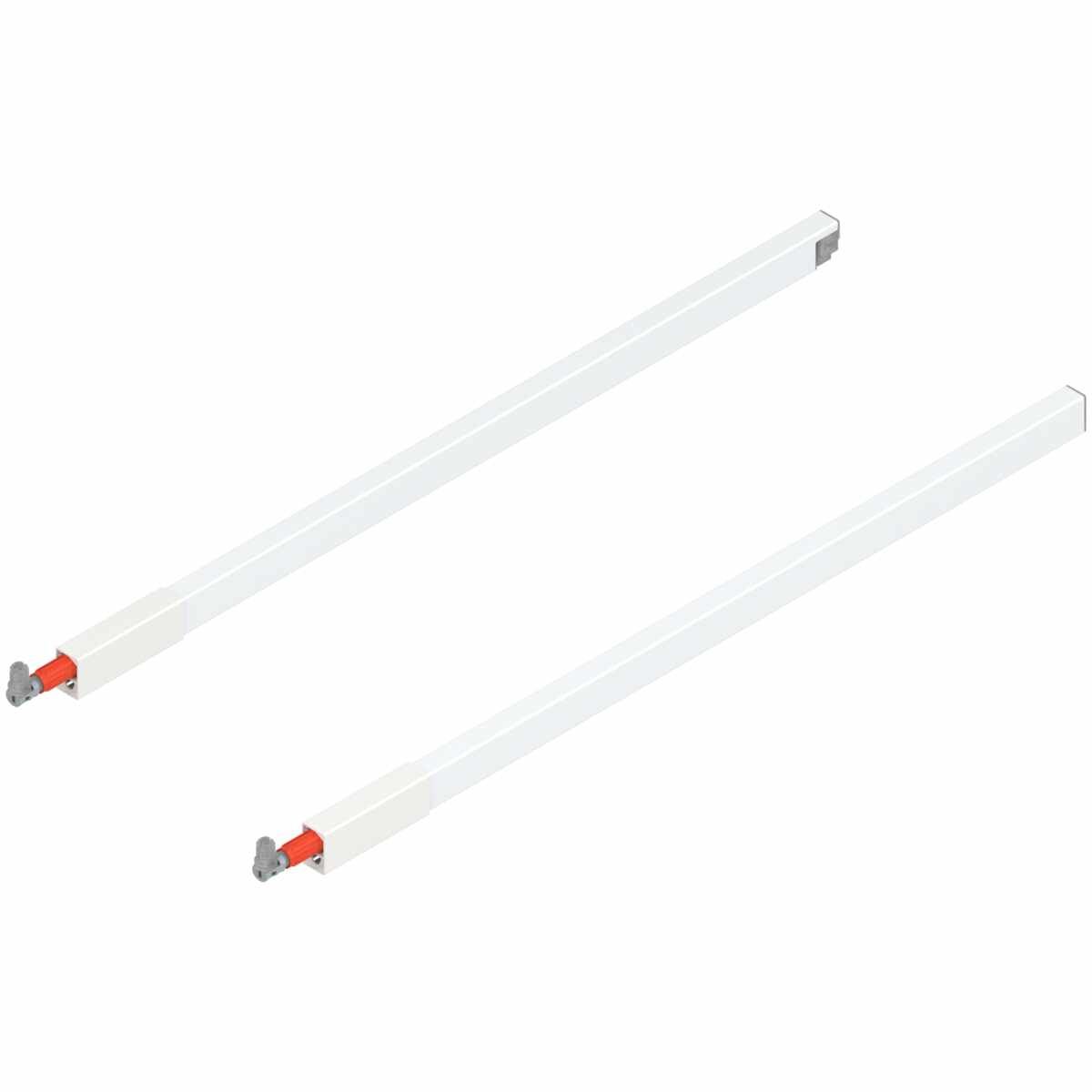 TANDEMBOX Längsreling (oben), für Frontauszug, NL=600 mm, links/rechts, für TANDEMBOX antaro, seidenweiß