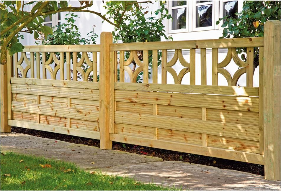 Antikzaun-Serie 180 x 90 cm, kdi-grün Rahmen 45/68 mm, Lam. genutet, geschr.