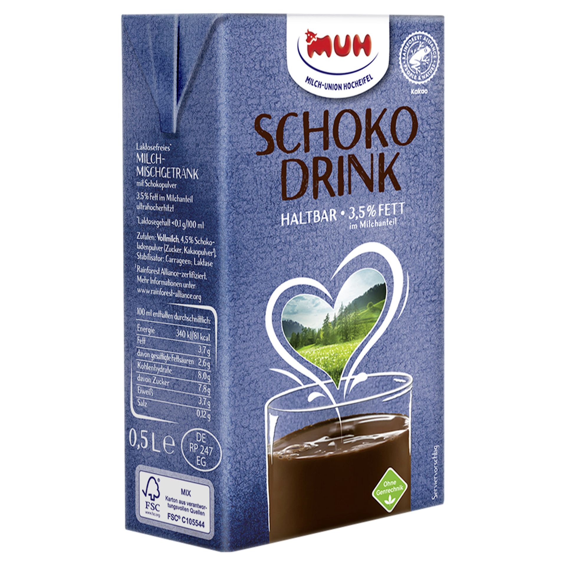 H-Schokodrink 3,5Prozent 500ml 16St.