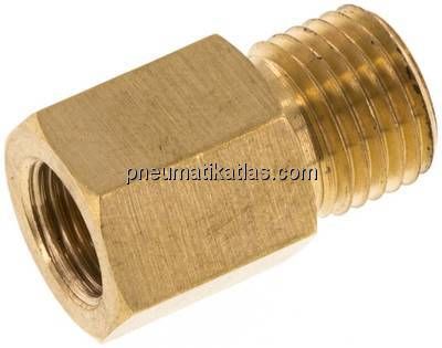 Reduzierstück M 12x1,25(AG)-G 1/8"(IG), Messing