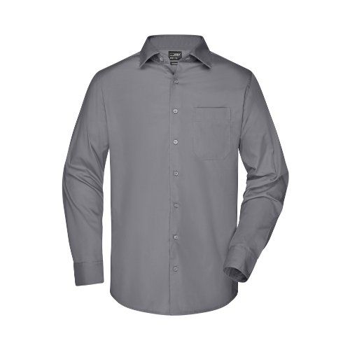James & Nicholson JN642 Herren-Hemd, Grau, Gr. 5XL