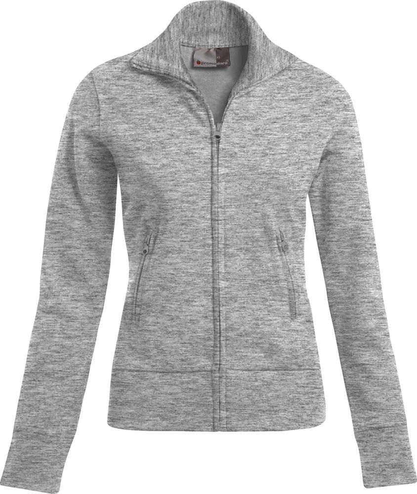 Women`s Jacket Stand-UP Collar sports grey, Gr.S