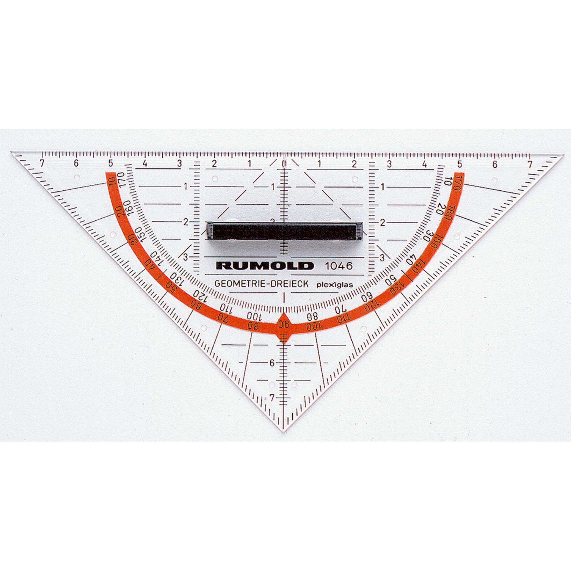 Geometriedreieck 16cm Acrylglas transparent