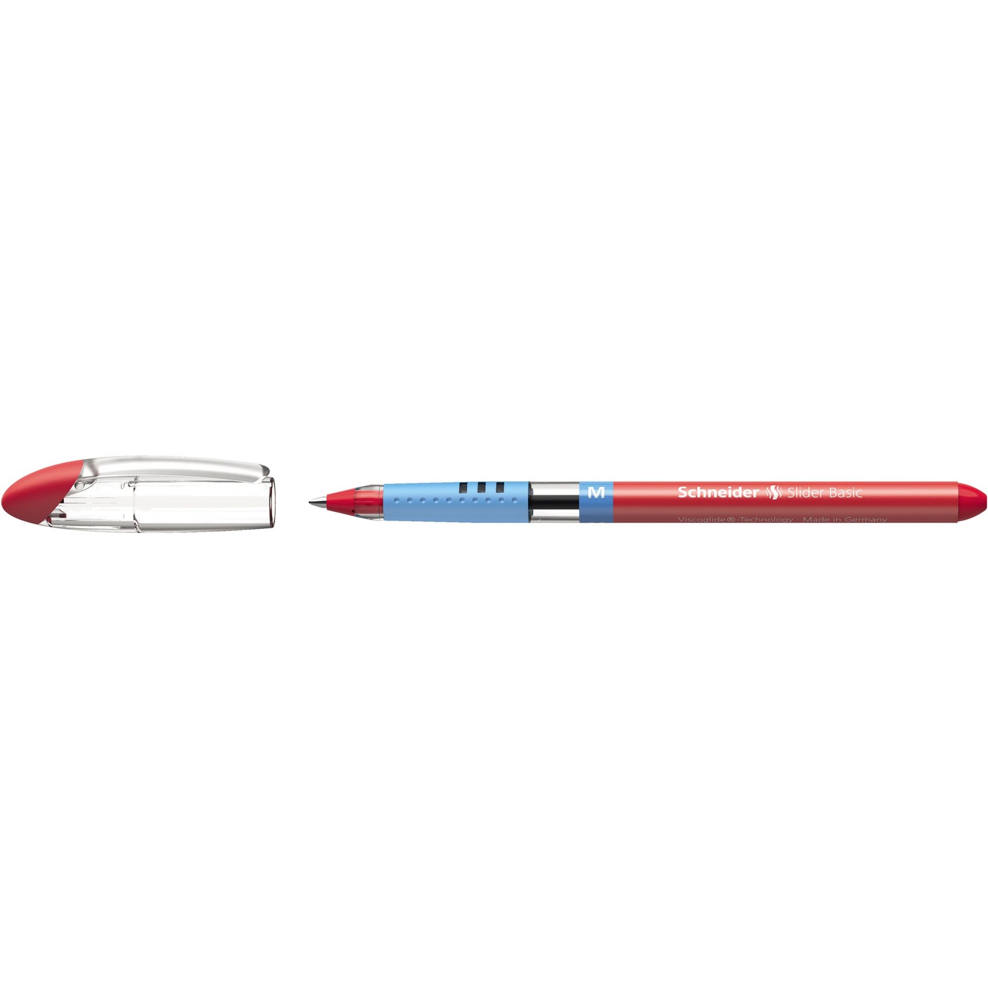Kugelschreiber Slider M 1mm Kappenmodell rot