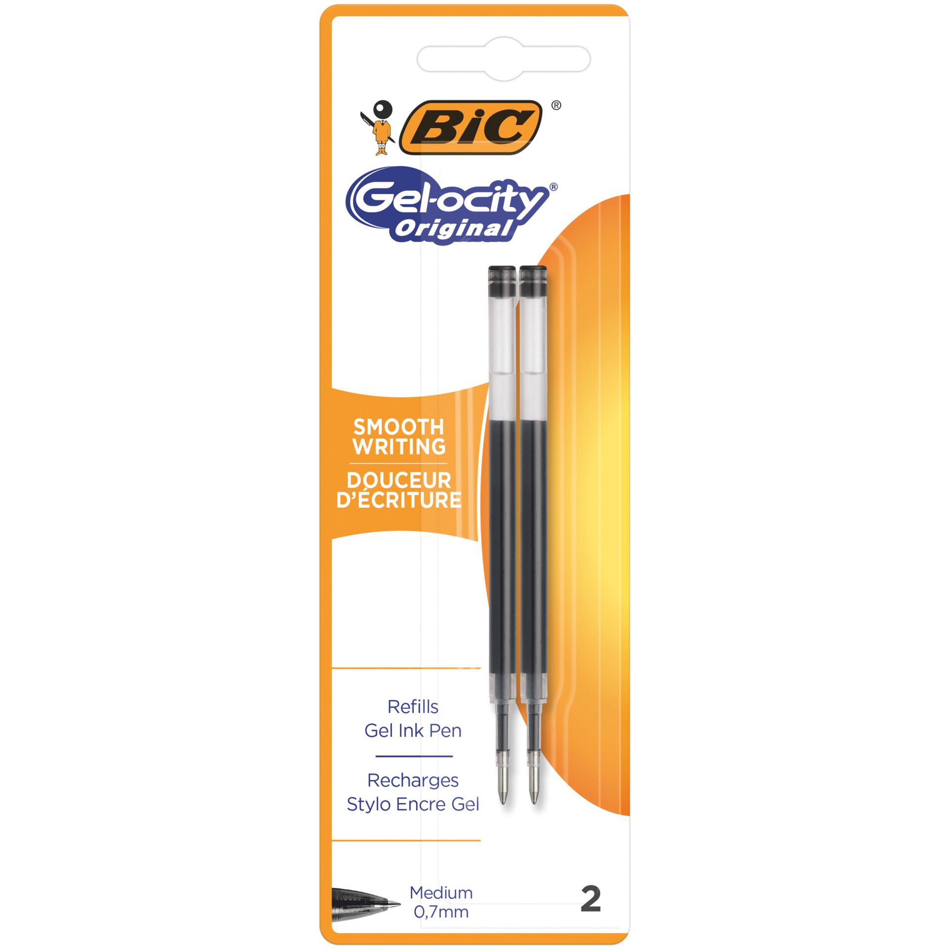 Gelmine 0,3mm schwarz 2 St./Pack.