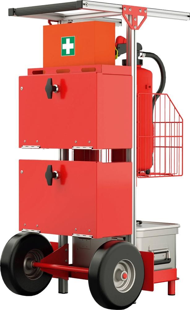 SafeCaddy "Brandschutz" mit Beladung SafeCaddy Brandschutz mit Beladung