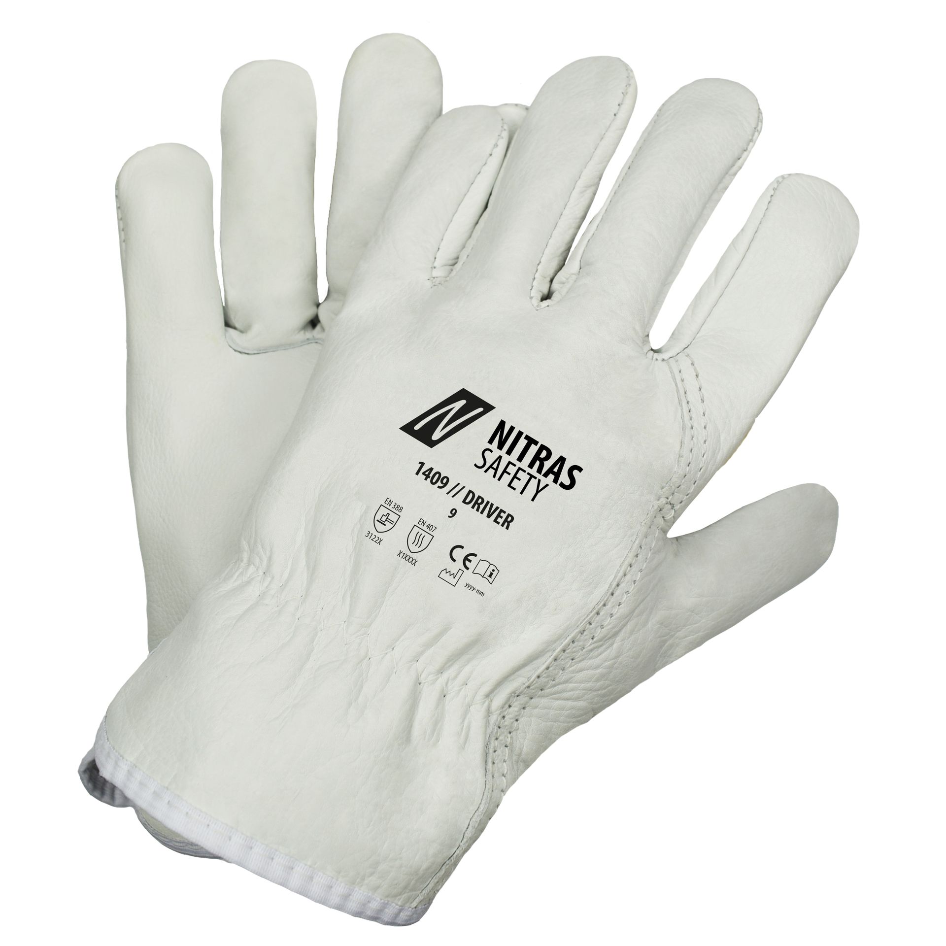 NITRAS DRIVER, Rindvolllederhandschuhe 1409