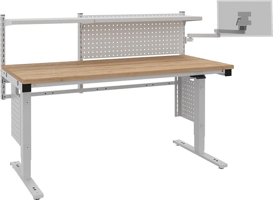 Systemtisch Multi2Move B1685xT800xH730-1330 mm Tischplatte Multiplex Typ83 elektr.verstellbar