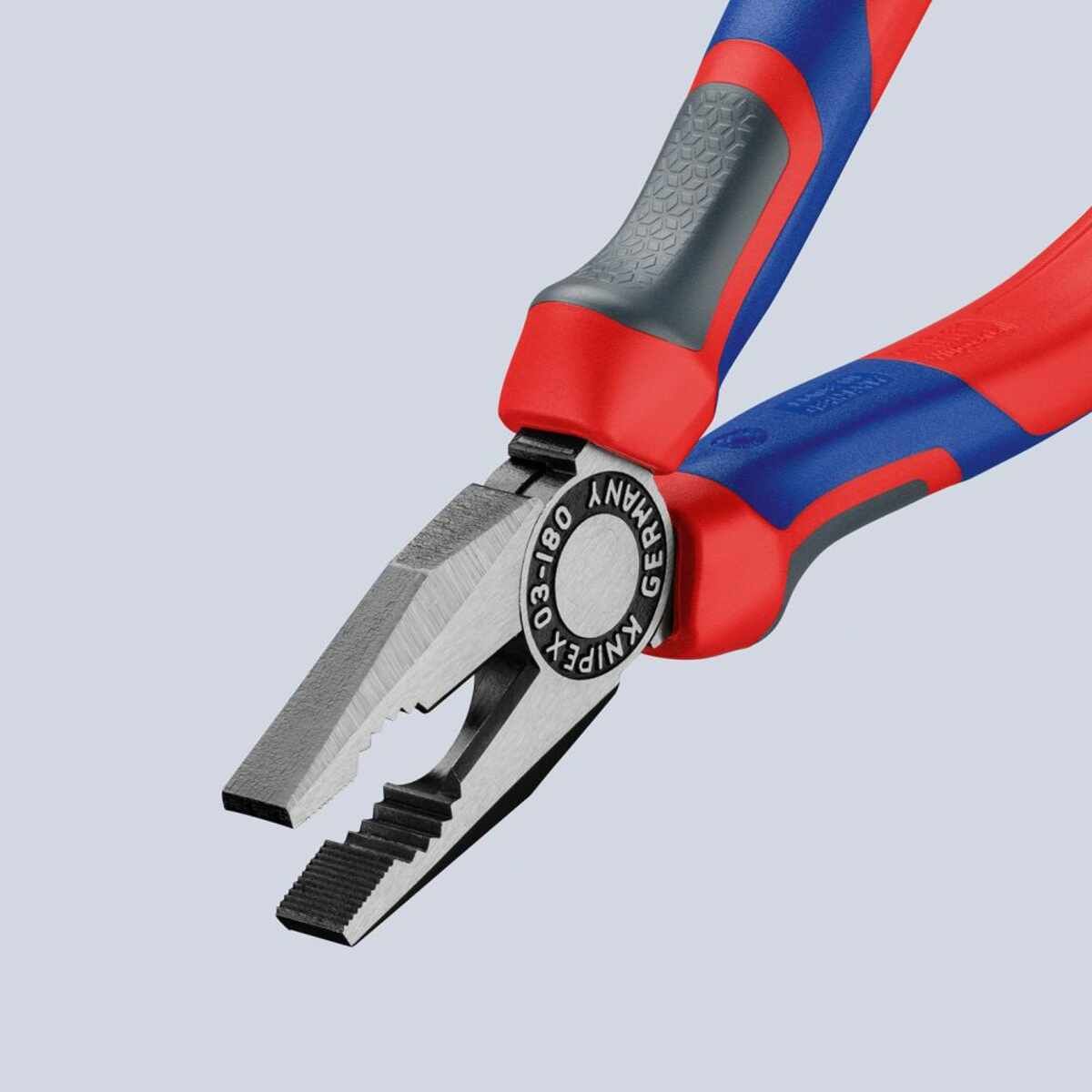 Kombinationszange poliertmit Mehrkomponenten-Griffen 160mm KNIPEX