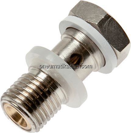 Drosselhohlschraube G 1/8", abluftregelnd (B), Schlitzschraube (mit Schraubendre