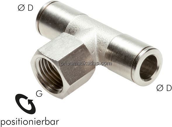 T-Steckanschluss, Innengew. G 1/8"-4mm, IQS-MSV (Standard)
