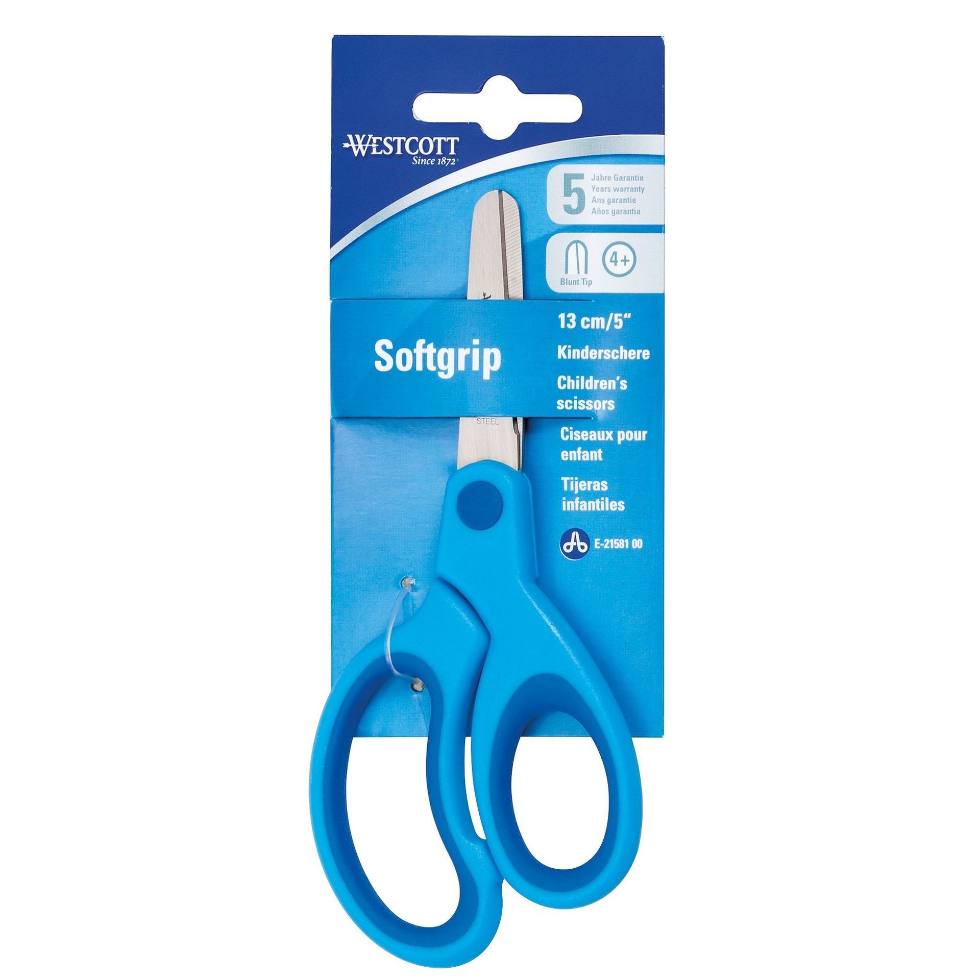 Kinderschere Kids runde Spitze 13cm blau