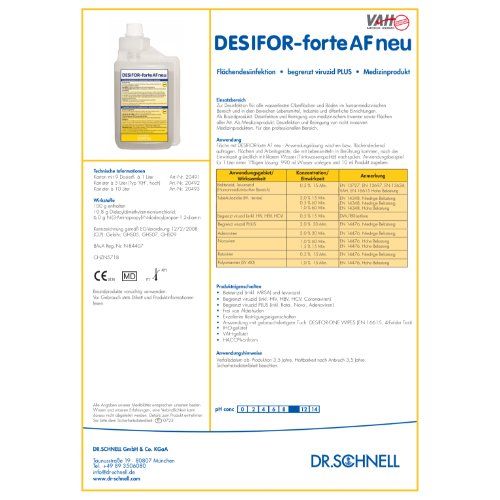 DESIFOR-forte AF neu Kanister 10 Liter