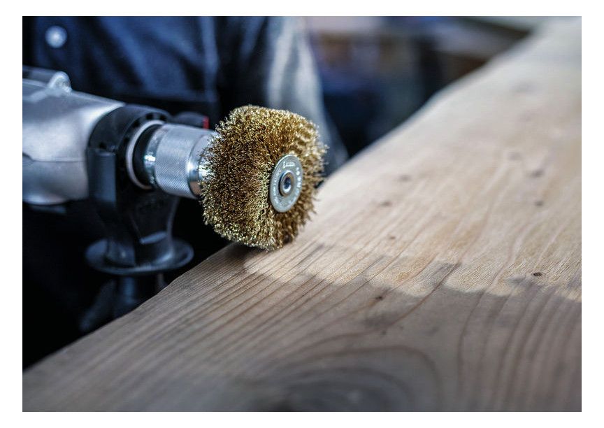BOSCH Holz-Strukturbürste, vermessingt