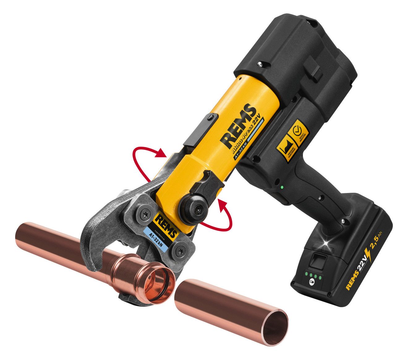 REMS Akku-Hybrid-Radialpresse im Koffer