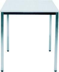 Tisch 800x800 mm chrom/lichtgrau