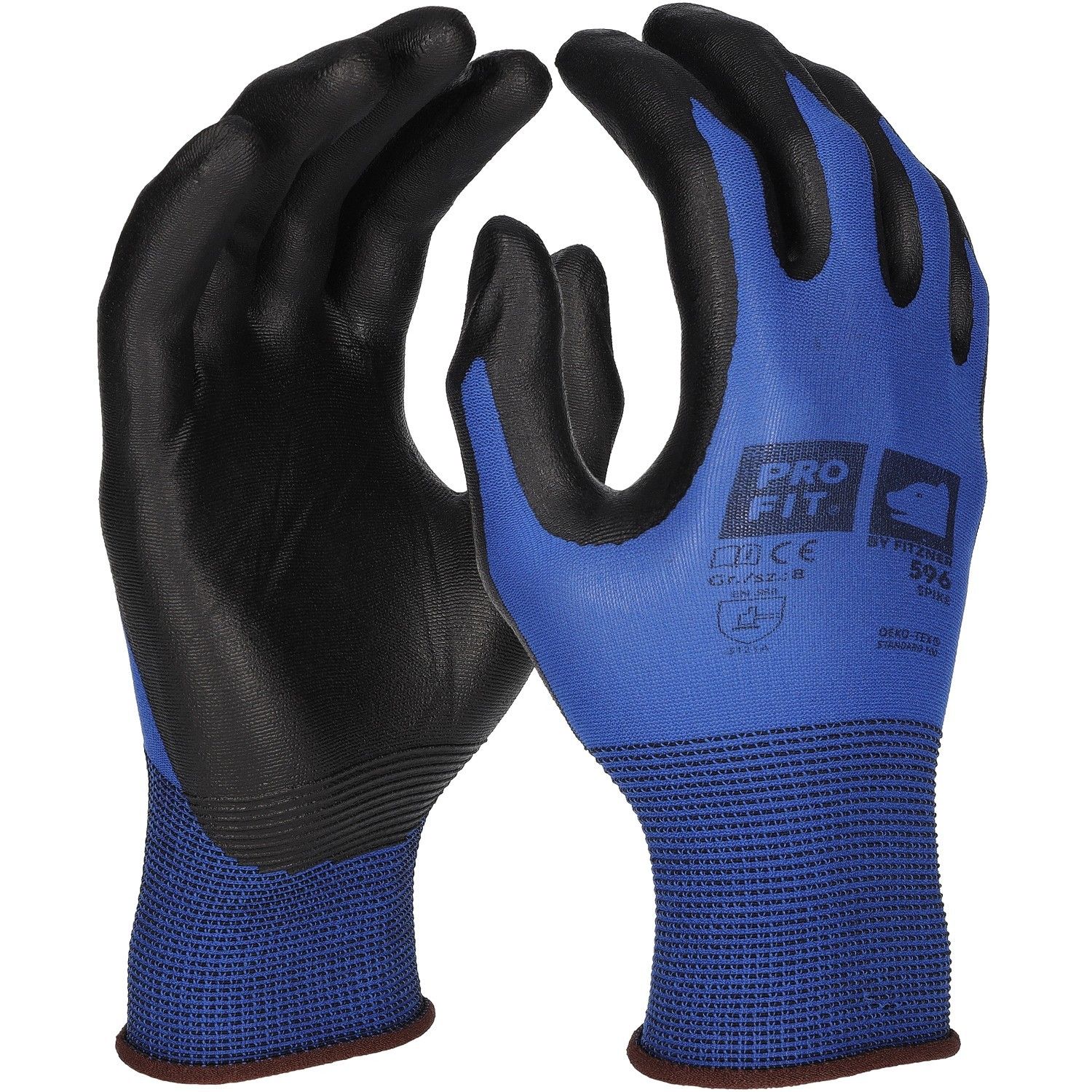 Nitril Handschuhe, "Spike",Mikro-Nitrilschaum, blau, 18 Gauge 10