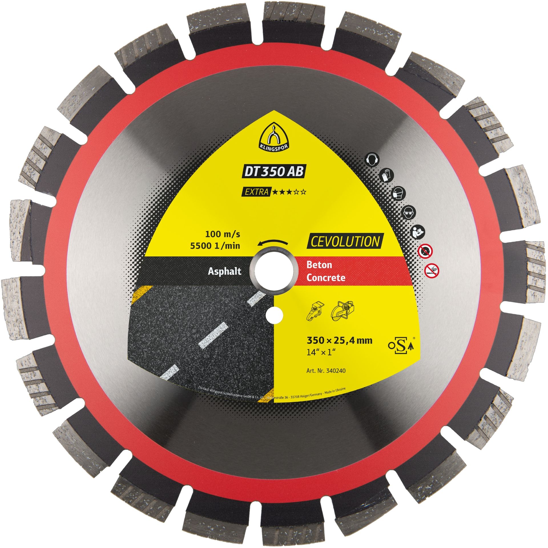 Klingspor DT 350 AB Diamanttrennscheiben