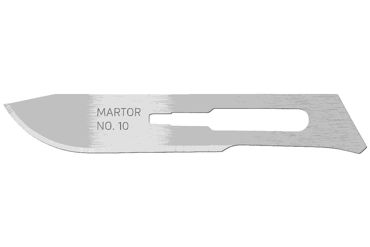 MARTOR Ersatzklinge SKALPELLKLINGE 10 Spezialschliff | 10 Stück