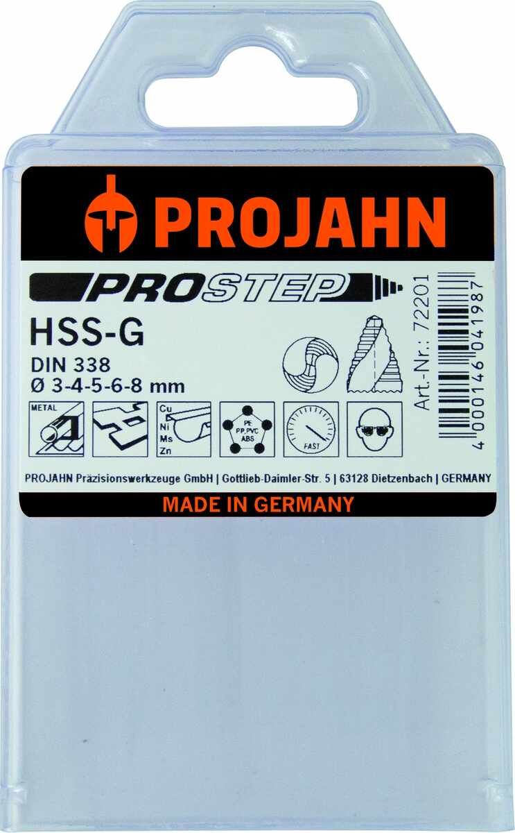 Projahn Spiralbohrerset mit Stufenspitze