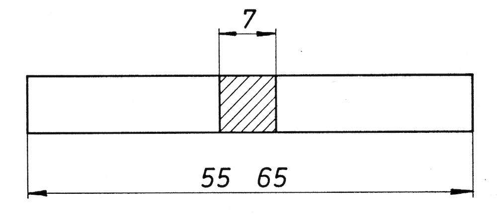 Olivenstift 7X65
