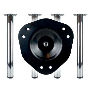 Tischfuss 710/60 mm Chrom
