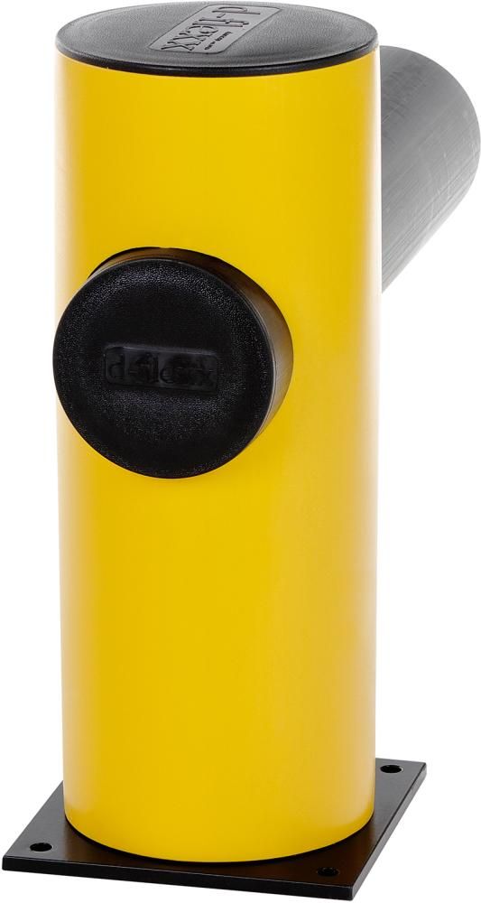 Endpfosten für Barriere Charlie H500xB619xD200 mm schwarz/gelb