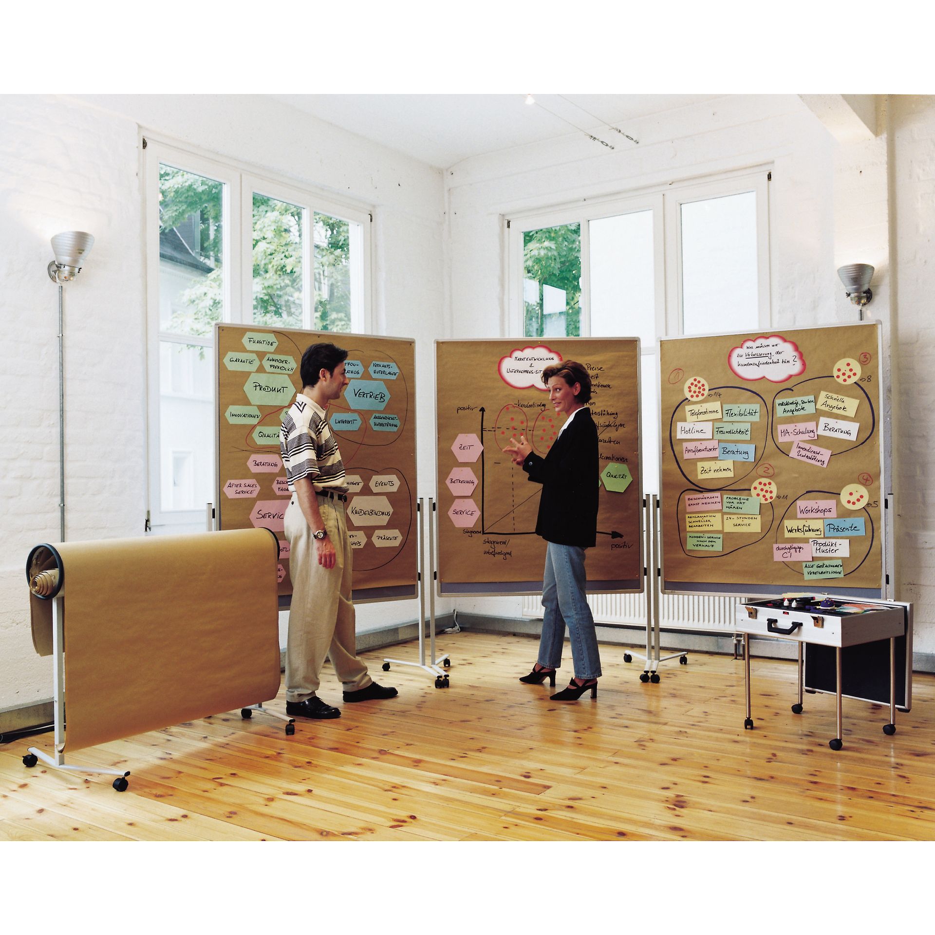 Moderationspapier 80g/qm ws 100 Bl./Pack.