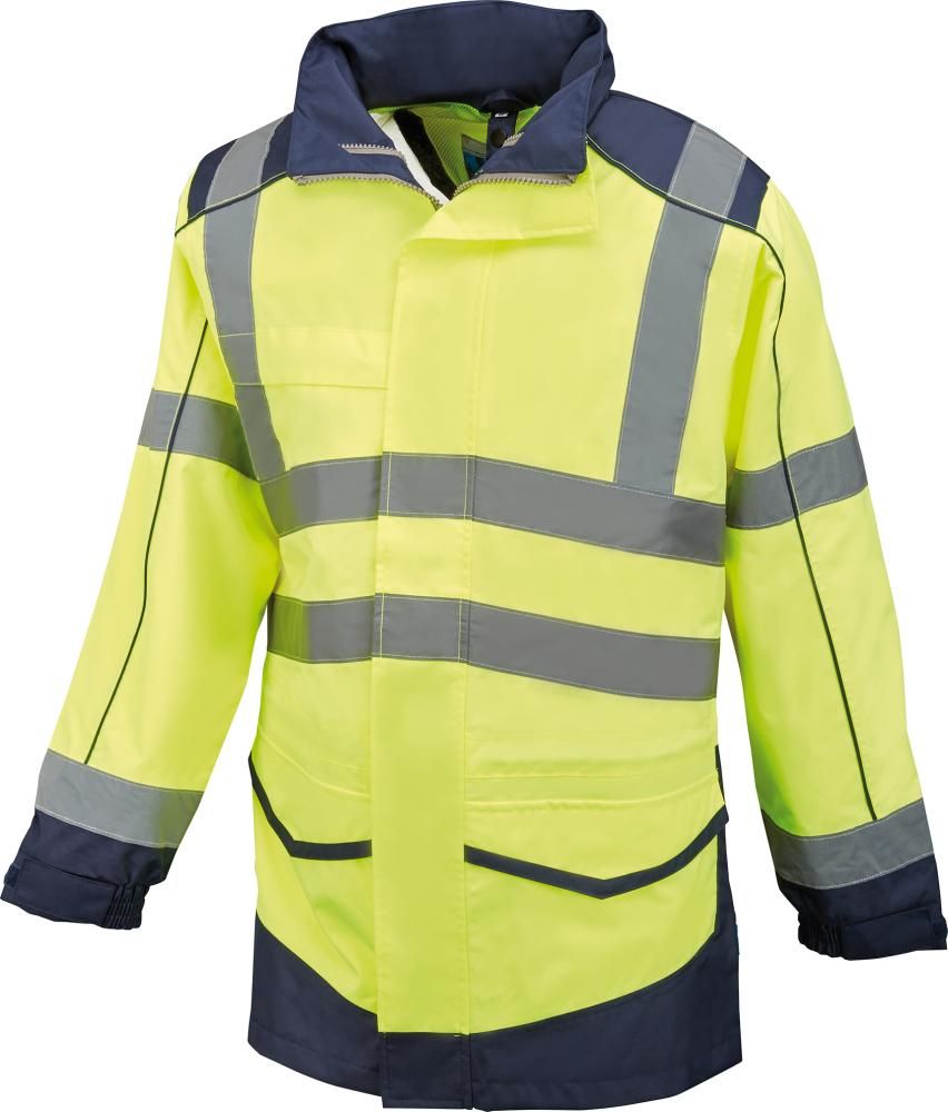 FORMAT Warnschutz-Regenjacke, Gelb, Gr. M