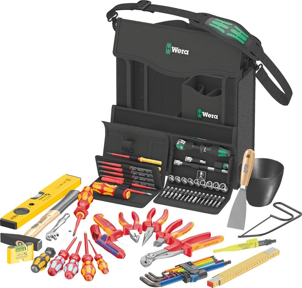 Werkzeugsortiment E1 Elektriker 73-teilig in Textilbox Wera
