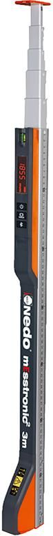 Teleskop-Messstab digital1,04-5,0m mEsstronic Easymit Bluetooth Nedo
