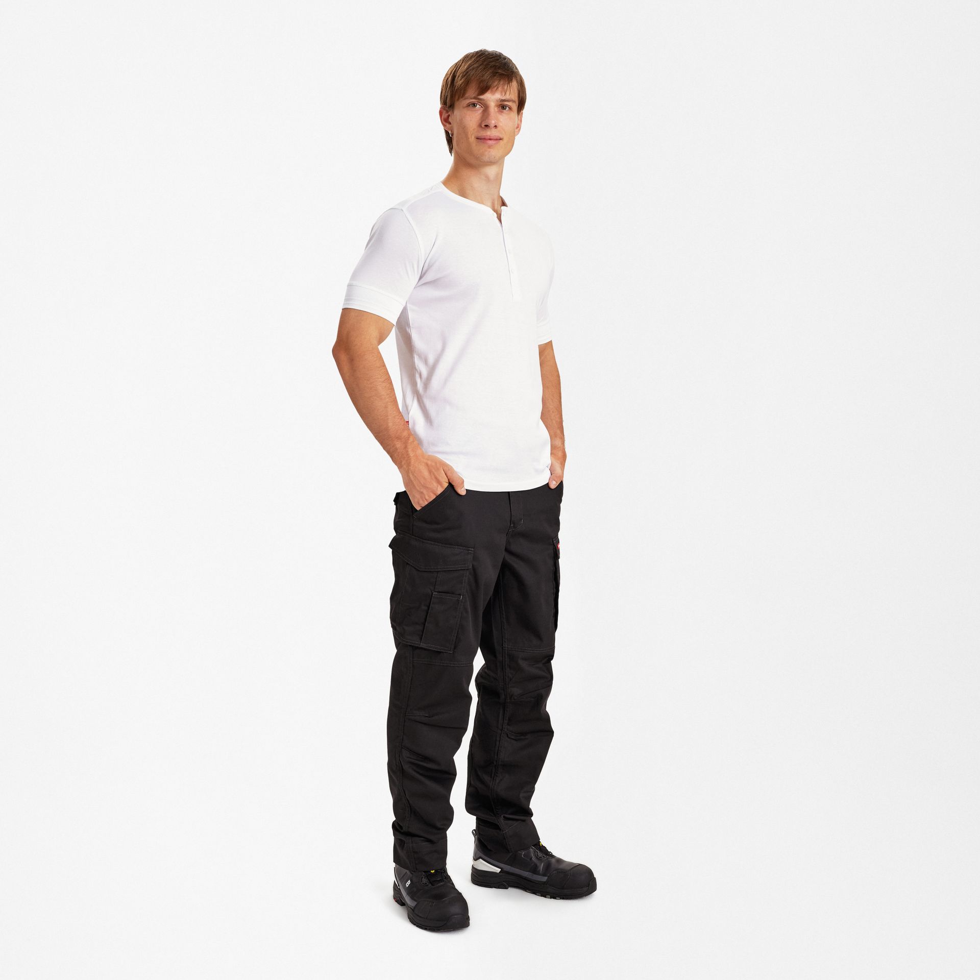 Extend Grandad T-Shirt Weiss, Gr. L