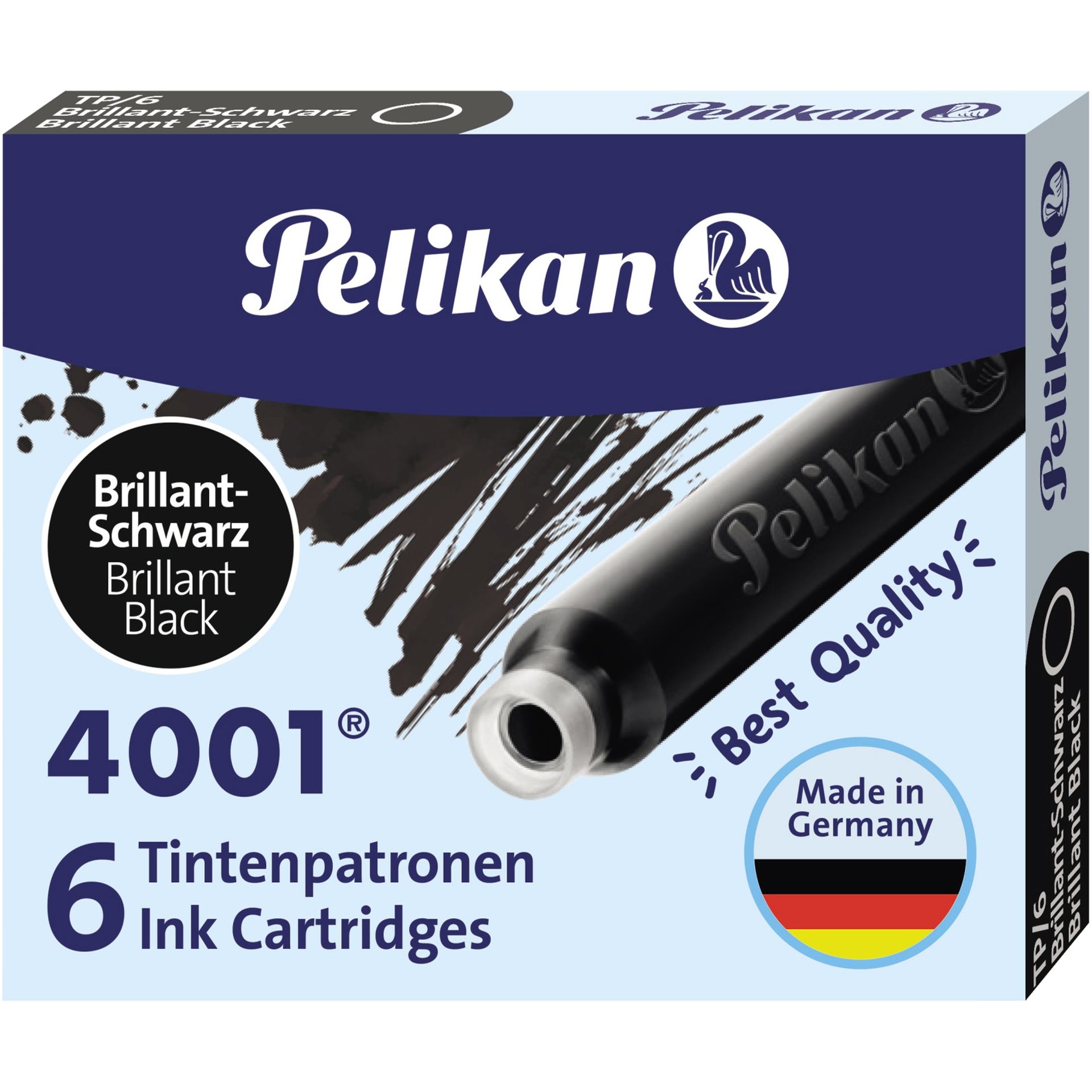 Tintenpatrone 4001 TP/6 brillantschwarz 6 St./Pack.