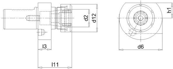 Bohrstangenhalter VDI E4 30xER16 FORTIS