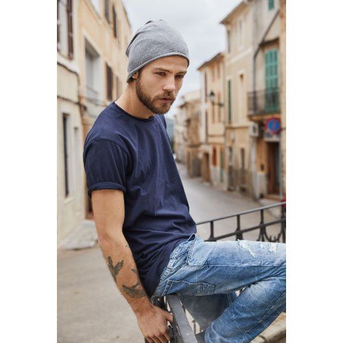 James & Nicholson 8002 Herren-T-Shirt, Grau, Gr. S