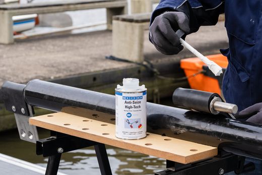WEICON Anti-Seize High-Tech Montagepaste | metallfreie Schmier- und Trennmittelpaste | 0,45 kg | weiß